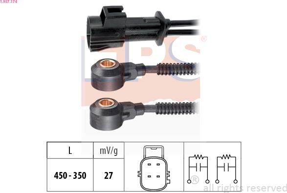 EPS 1.957.174 - Knock Sensor www.parts5.com