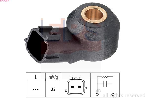 EPS 1.957.257 - Knock Sensor www.parts5.com