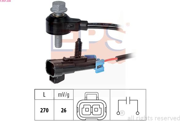 EPS 1.957.238 - Knock Sensor www.parts5.com