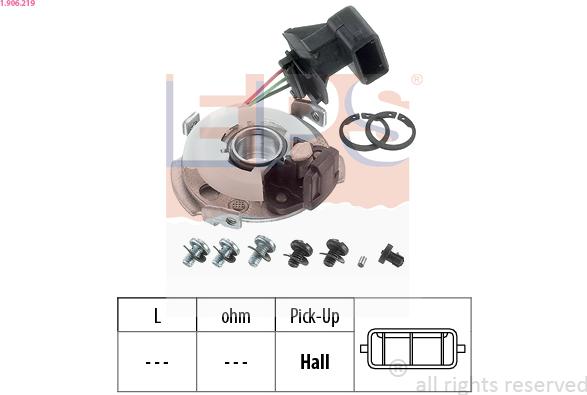 EPS 1.906.219 - Sensor, ignition pulse www.parts5.com