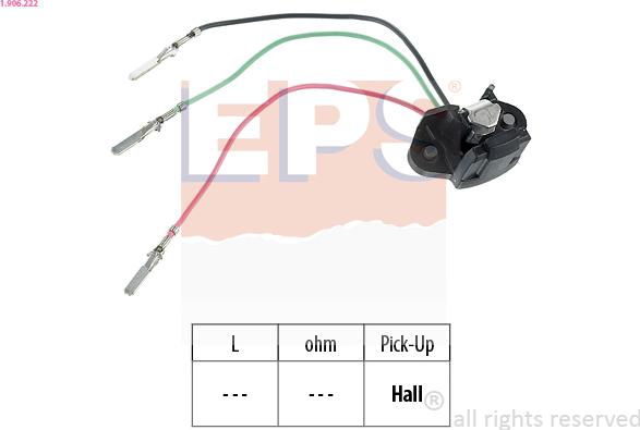 EPS 1.906.222 - Sensor, ignition pulse www.parts5.com