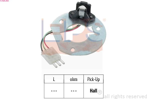 EPS 1.928.202 - Sensor, ignition pulse www.parts5.com