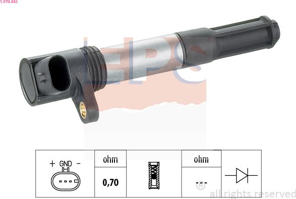 EPS 1.970.442 - Bobine d'allumage www.parts5.com