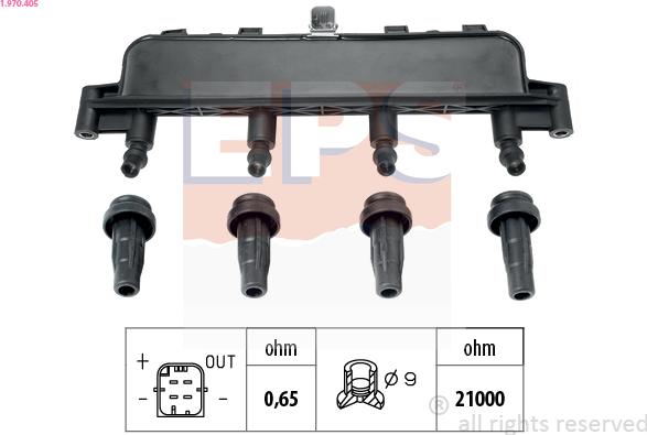 EPS 1.970.405 - Vzigalna tuljava www.parts5.com