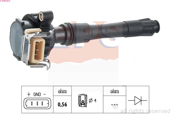 EPS 1.970.413 - Zapaľovacia cievka www.parts5.com