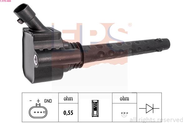 EPS 1.970.488 - Ignition Coil www.parts5.com