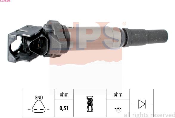 EPS 1.970.475 - Zapalovací cívka www.parts5.com