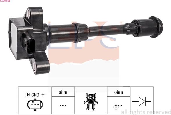 EPS 1.970.561 - Bobina de encendido www.parts5.com