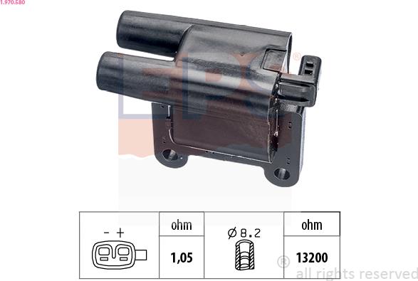 EPS 1.970.580 - Ignition Coil www.parts5.com