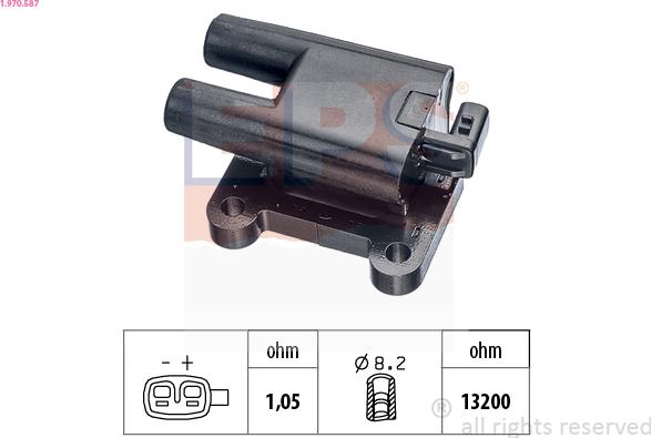 EPS 1.970.587 - Ignition Coil www.parts5.com