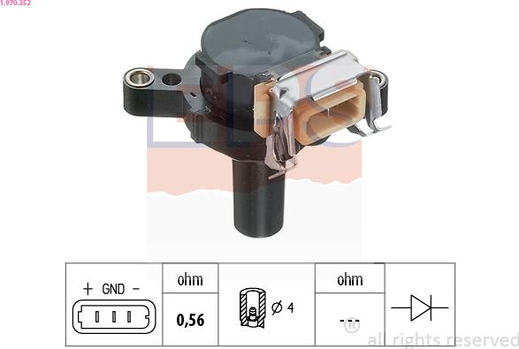 EPS 1.970.352 - Ignition Coil www.parts5.com