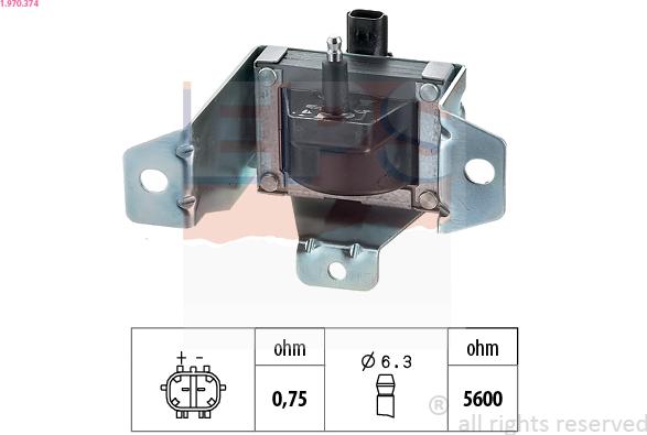 EPS 1.970.374 - Bobina de encendido www.parts5.com