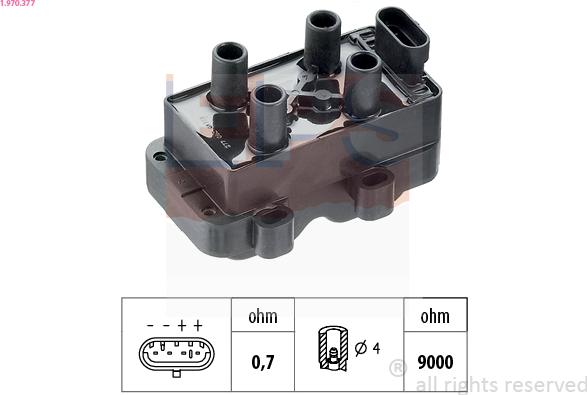 EPS 1.970.377 - Cewka zapłonowa www.parts5.com