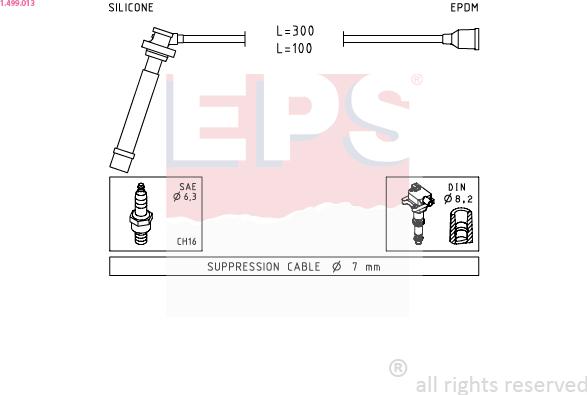 EPS 1.499.013 - Ignition Cable Kit www.parts5.com