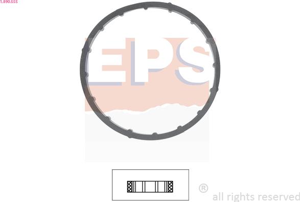 EPS 1.890.555 - Gasket, thermostat www.parts5.com