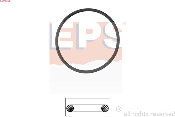 EPS 1.890.508 - Gasket, thermostat www.parts5.com