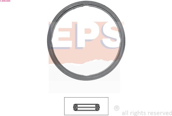 EPS 1.890.600 - Gasket, thermostat www.parts5.com