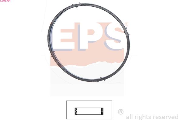 EPS 1.890.701 - Gasket, thermostat www.parts5.com