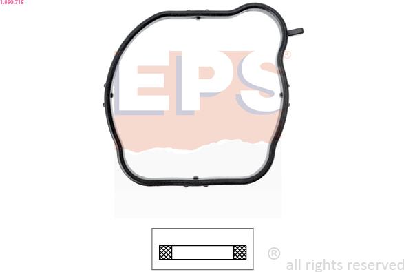 EPS 1.890.715 - Uszczelka, termostat www.parts5.com