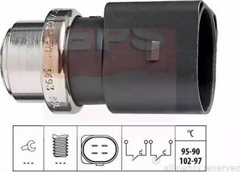 EPS 1.850.693 - Comutator temperatura, ventilator radiator www.parts5.com