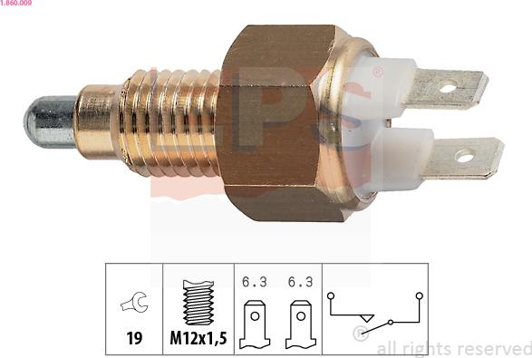 EPS 1.860.009 - Comutator, lampa marsalier www.parts5.com