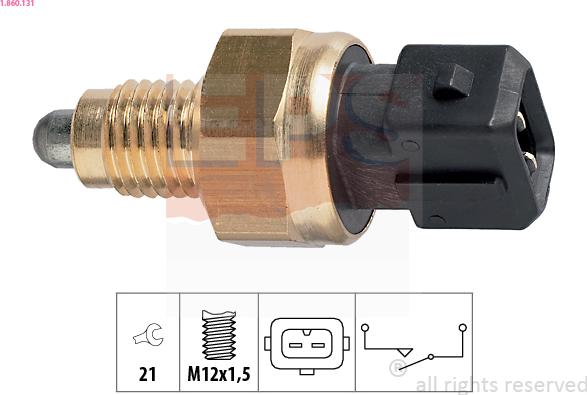 EPS 1.860.131 - Switch, reverse light www.parts5.com