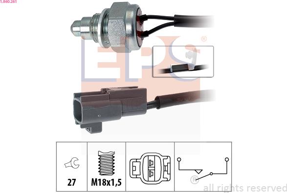 EPS 1.860.261 - Comutator, lampa marsalier www.parts5.com