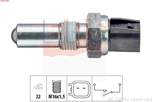 EPS 1.860.283 - Comutator, lampa marsalier www.parts5.com