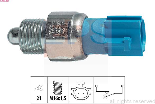 EPS 1.860.231 - Spínač cúvacích svetiel www.parts5.com