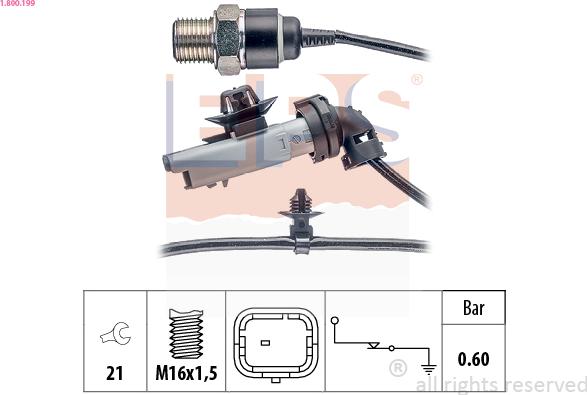 EPS 1.800.199 - Sender Unit, oil pressure www.parts5.com