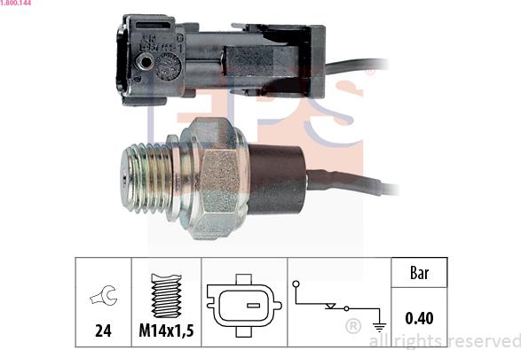 EPS 1.800.144 - Sensor, presión de aceite www.parts5.com