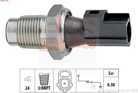 EPS 1.800.148 - Senzor,presiune ulei www.parts5.com