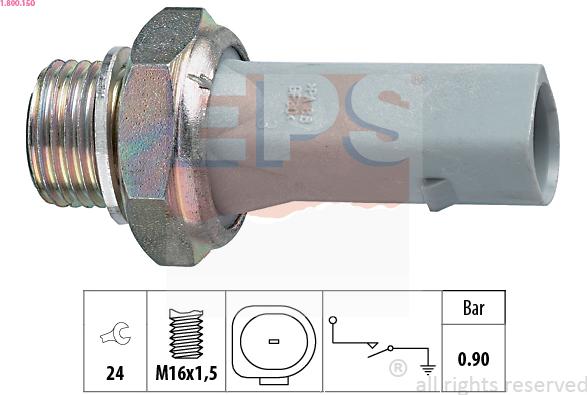 EPS 1.800.150 - Sender Unit, oil pressure www.parts5.com