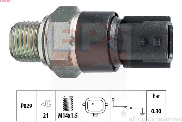 EPS 1.800.181 - Senzor, tlak ulja www.parts5.com