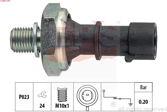 EPS 1.800.170 - Senzor,presiune ulei www.parts5.com