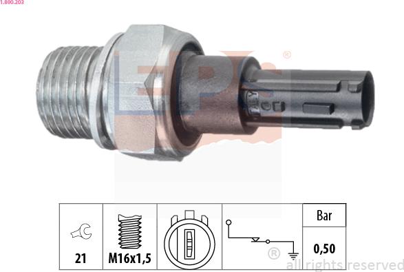 EPS 1.800.203 - Sender Unit, oil pressure www.parts5.com