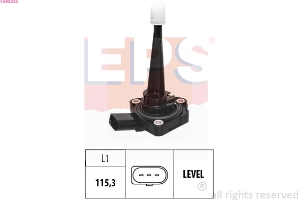 EPS 1.800.238 - Sensor, engine oil level parts5.com