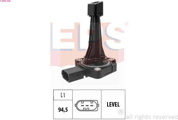 EPS 1.800.225 - Sensor, engine oil level www.parts5.com