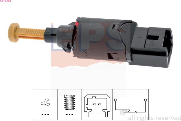 EPS 1.810.194 - Brake Light Switch www.parts5.com