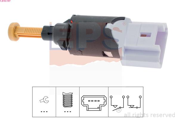 EPS 1.810.197 - Brake Light Switch www.parts5.com