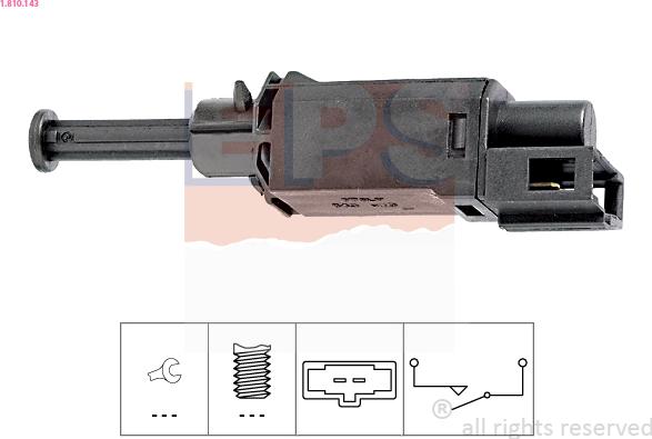 EPS 1.810.143 - Switch, clutch control (cruise control) parts5.com