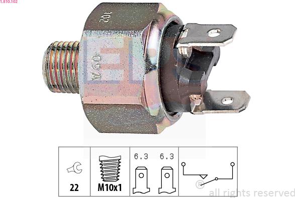 EPS 1.810.102 - Brake Light Switch parts5.com