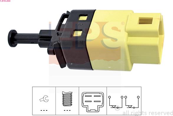 EPS 1.810.264 - Brake Light Switch www.parts5.com