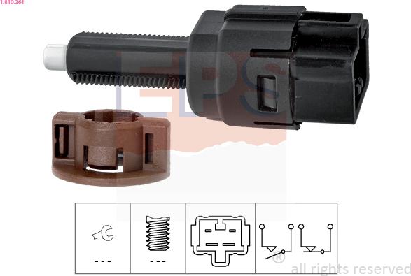 EPS 1.810.261 - Brake Light Switch www.parts5.com