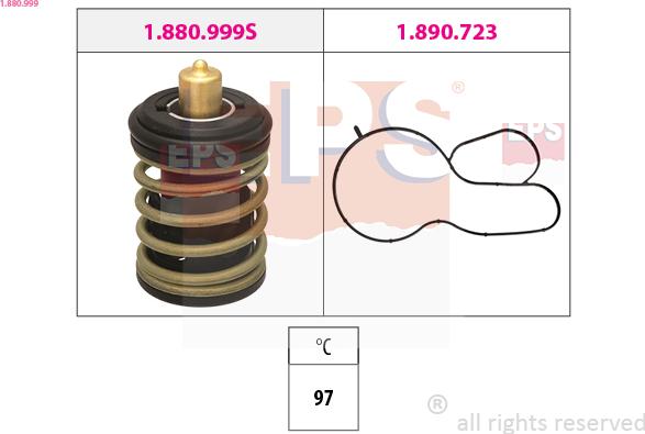 EPS 1.880.999 - Termostat, soğutma sıvısı www.parts5.com