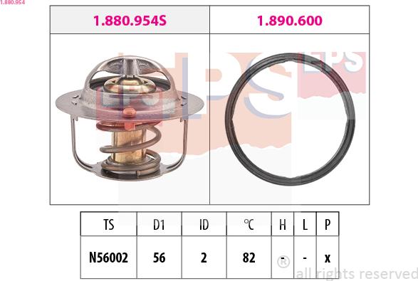 EPS 1.880.954 - Termostat, środek chłodzący www.parts5.com