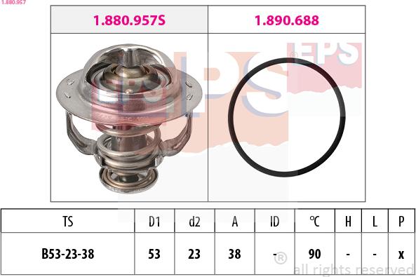 EPS 1.880.957 - Termostat, środek chłodzący www.parts5.com