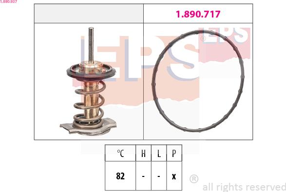 EPS 1.880.937 - Thermostat, coolant www.parts5.com