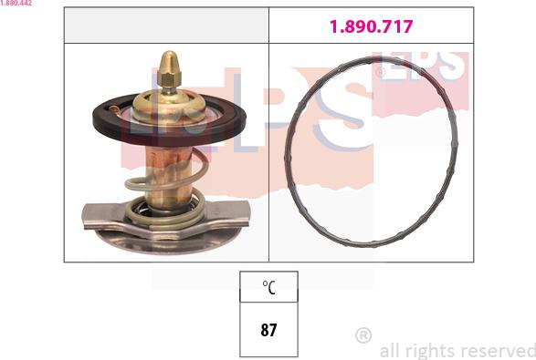 EPS 1.880.442 - Termostaatti, jäähdytysneste www.parts5.com