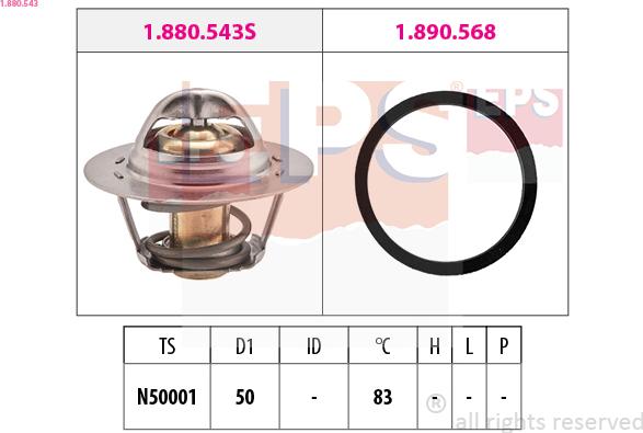 EPS 1.880.543 - Thermostat d'eau www.parts5.com